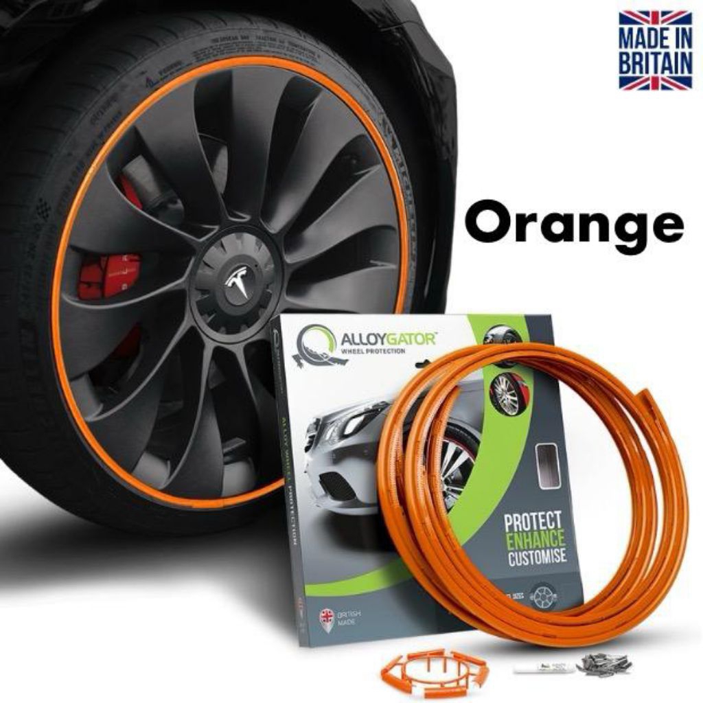 Alloygator Pelindung Velg Mobil Inter Orange Ring 12-19 Inch