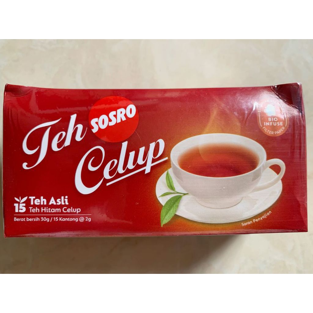 

TEH CELUP SOSRO isi 15 Kantong Teh Sosro Asli