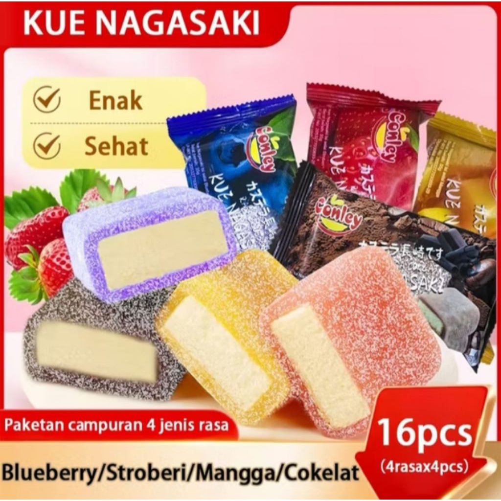 

KUE NAGASAKI/ KUE MOCHI BOLU/KUE BOLU MURAH ISI 15 FREE 1