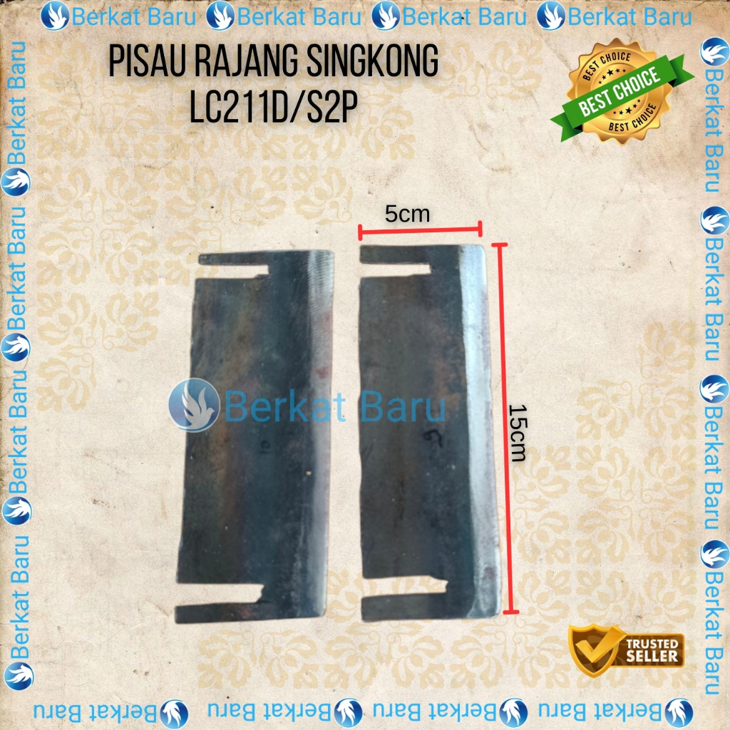 Pisau keripik LC211D/S2P Pisau rajang singkong 2in1/Mata pisau serbaguna/Mata pisau rajang singkong 