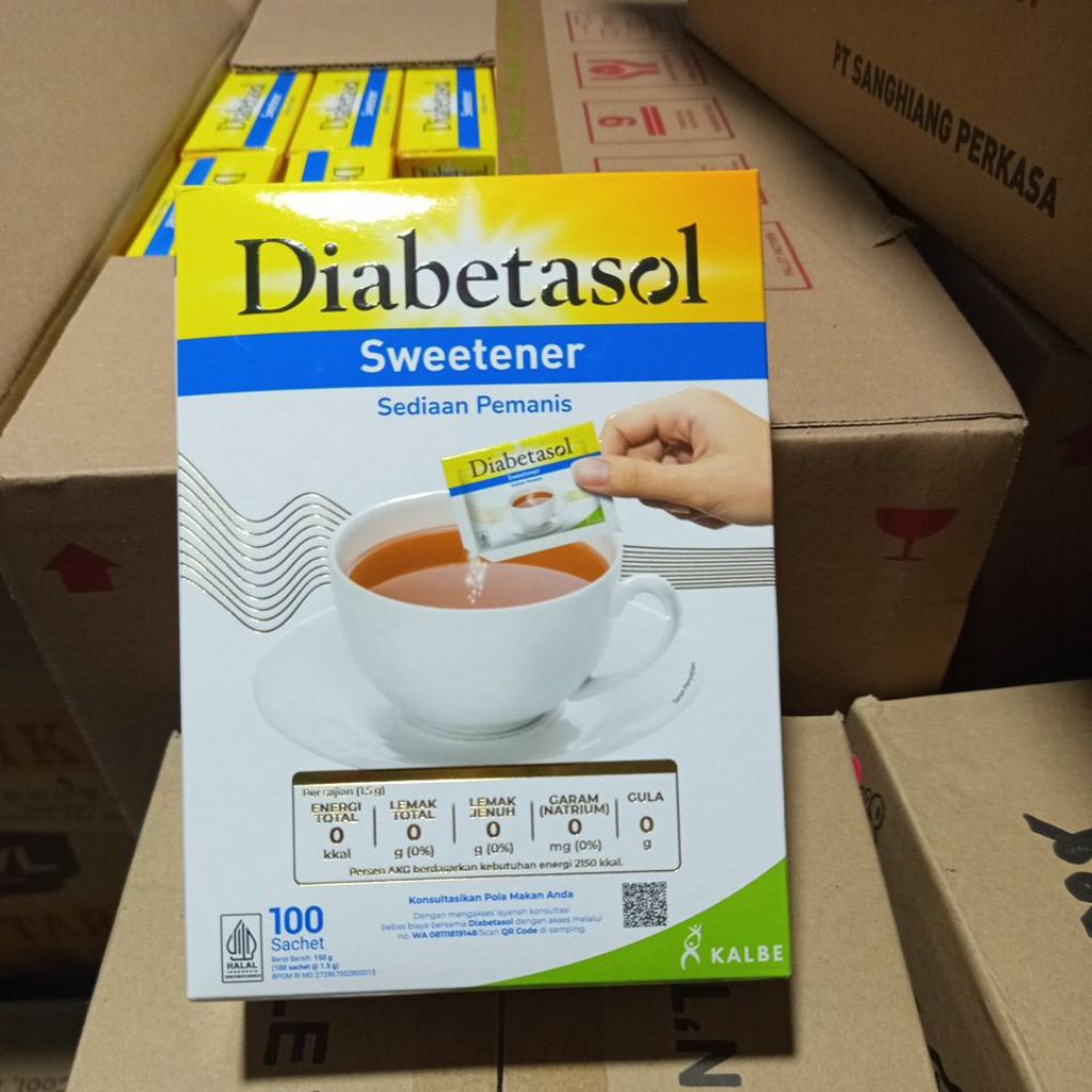 

gula diabetasol sweetener per box isi 100 sachet