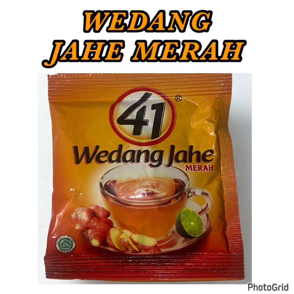 

Minuman herbal 41 Wedang Jahe Merah Satu Sachet
