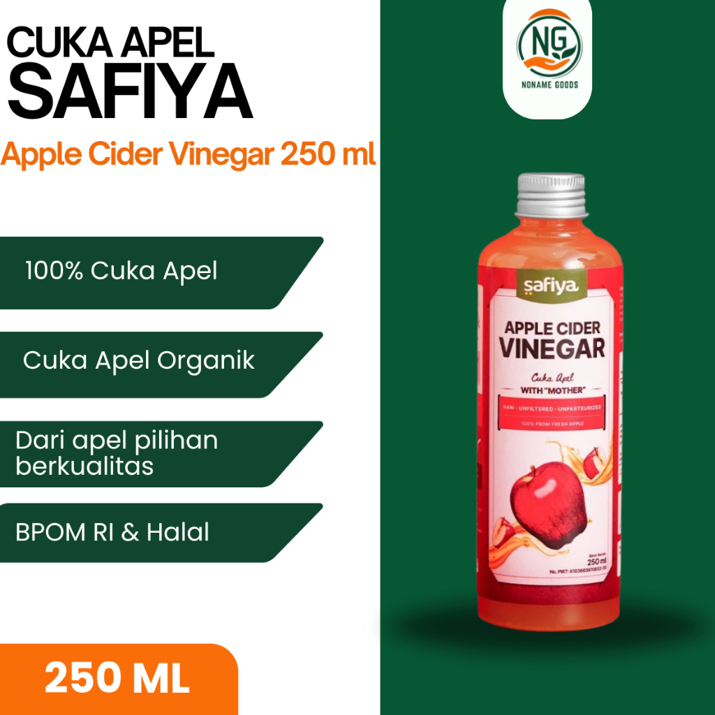 

CUKA APEL ORGANIK SAFIYA 250 ML APPLE CIDER VINEGAR