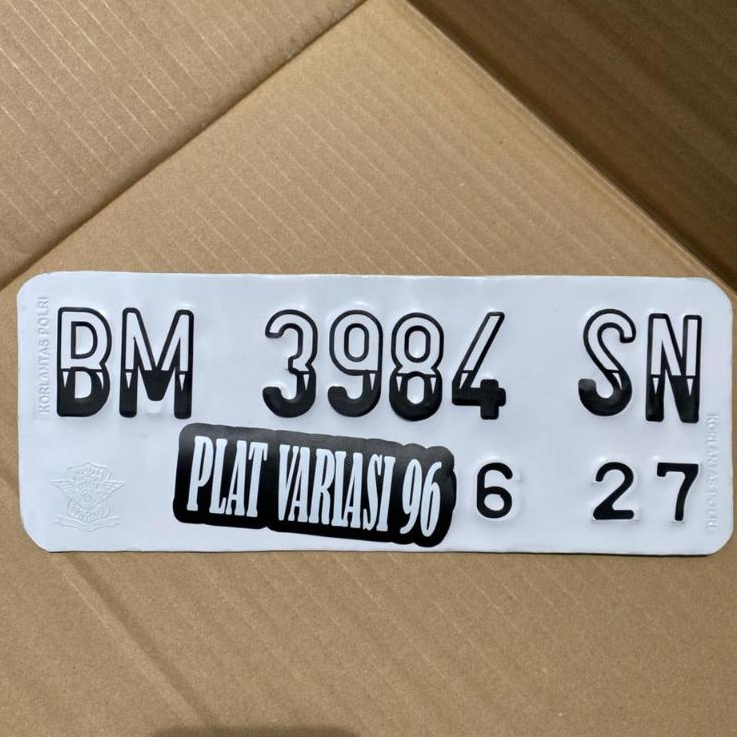 Plat baut tanam motor custom plat nomor motor lipat baut tanam Rapi