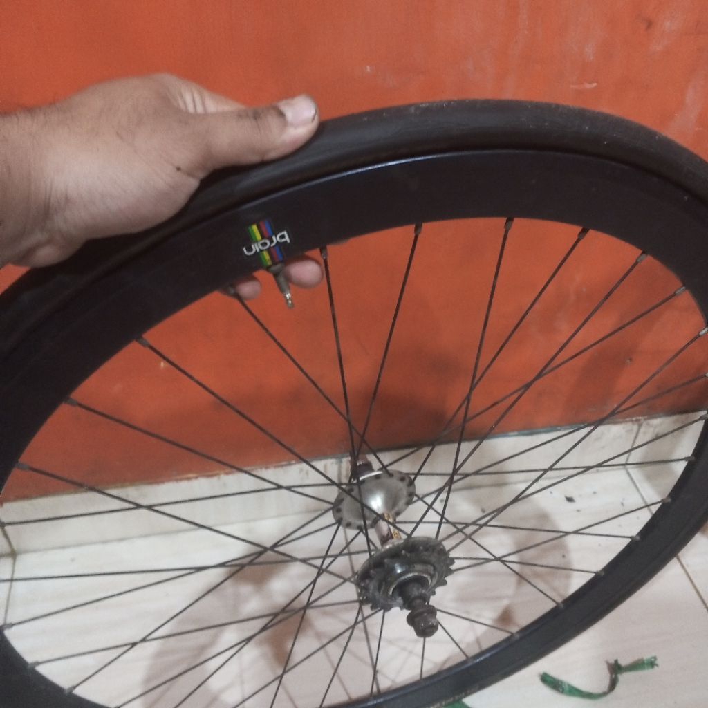 wheelset belakang Rims brain hub Miche