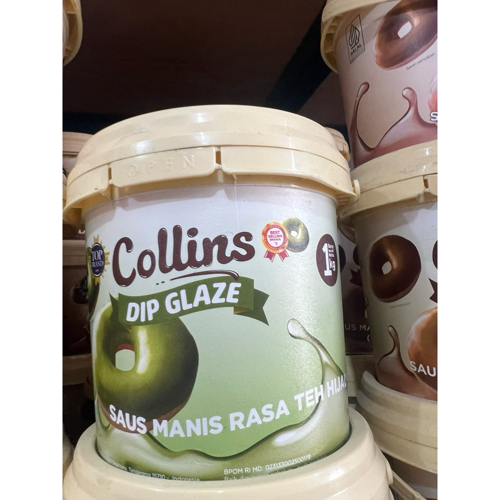 

Collins Dip Glaze Selai Topping Donut 1 Kg Semua Varian Ready