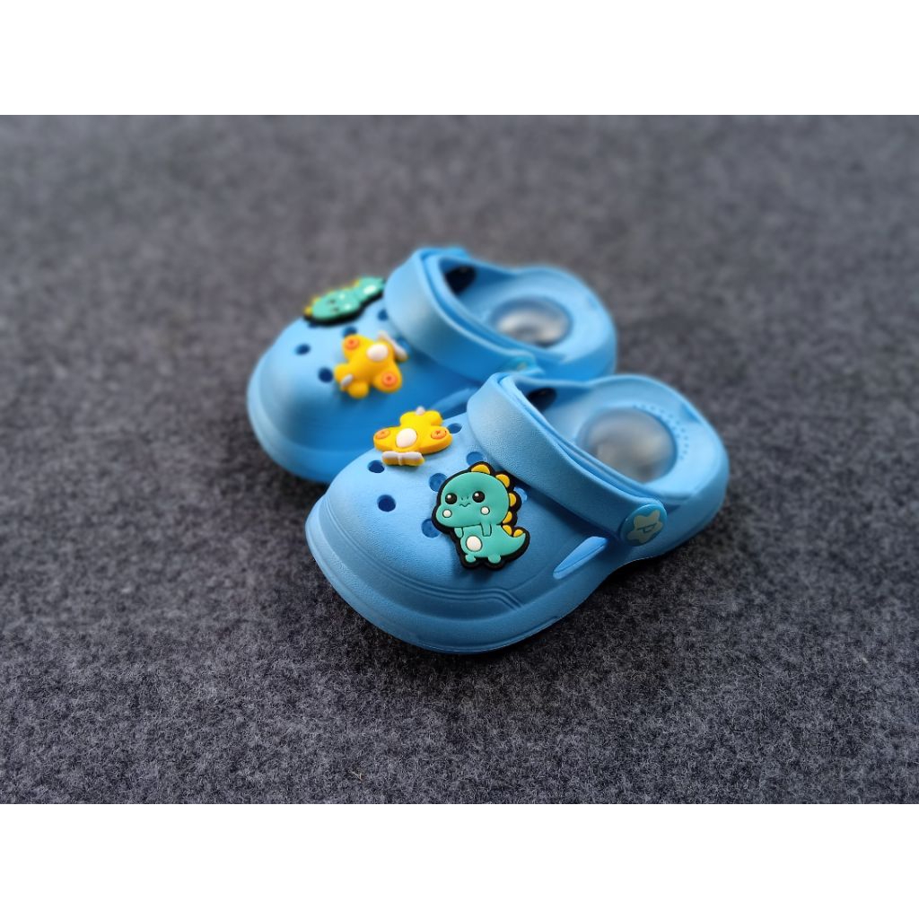 Sandal anak porto Baim Suara citcit Dino Porto 1067 T / sepatu sandal anak anak lucu / ukuran 20 - 2