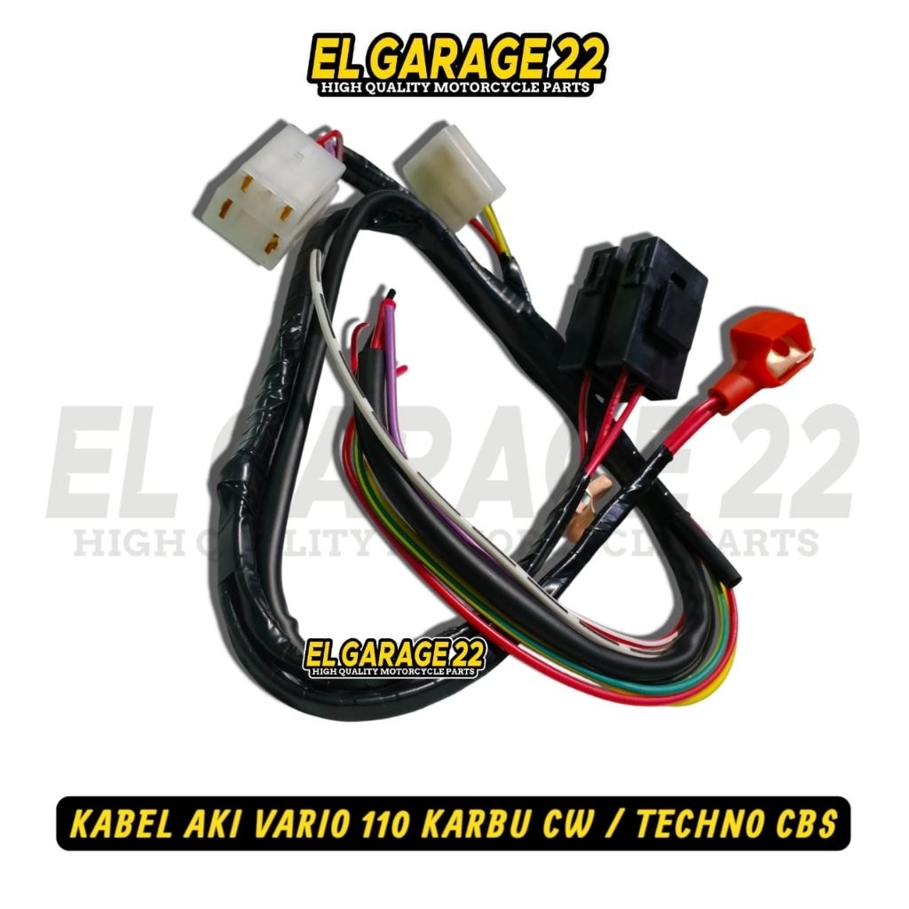 Kabel aki Vario 110 karbu cw/Vario 110 Techno CBS /Kabel aki positif negatif kiprok bendik stater se