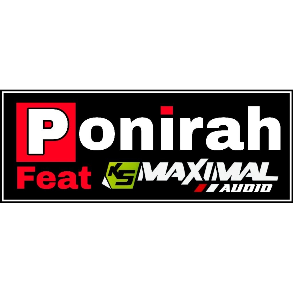 

200pcs STIKER PONIRAH FT K5 MAXIMAL UKURAN 10CMx3,5 BAHAN VYNIL HIGH GLOSY