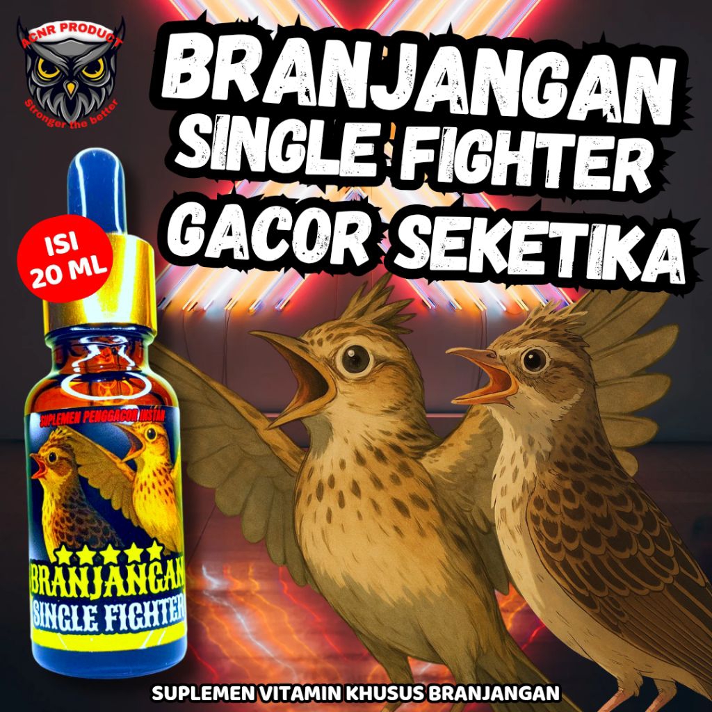 VITAMIN BURUNG BRANJANGAN SINGLE FIGHTER GACOR INSTAN VITAMIN PENGGACOR BURUNG BRANJANGAN