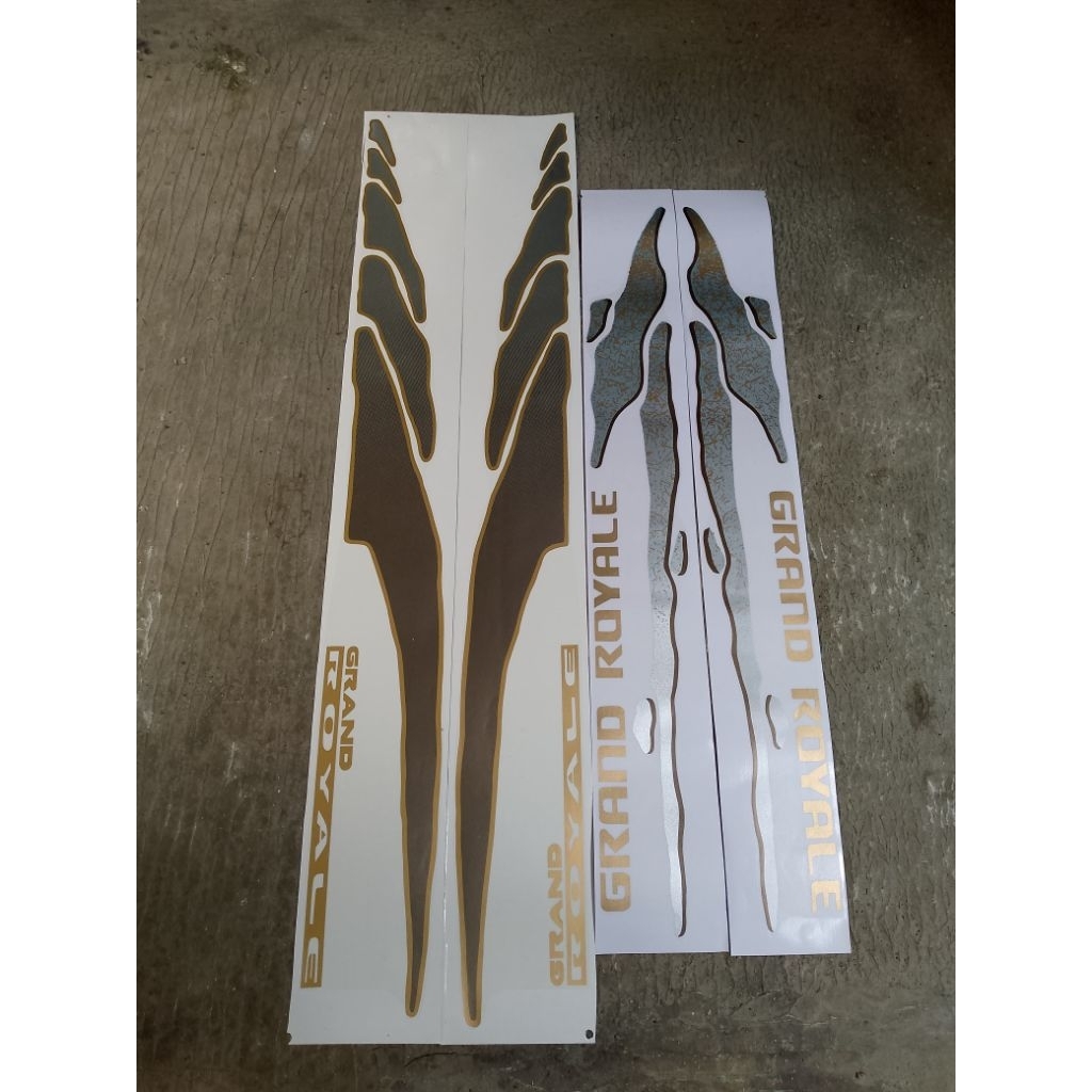 stiker body mobil tulisan isuzu panther grand royale royal / stiker panther isuzu panther