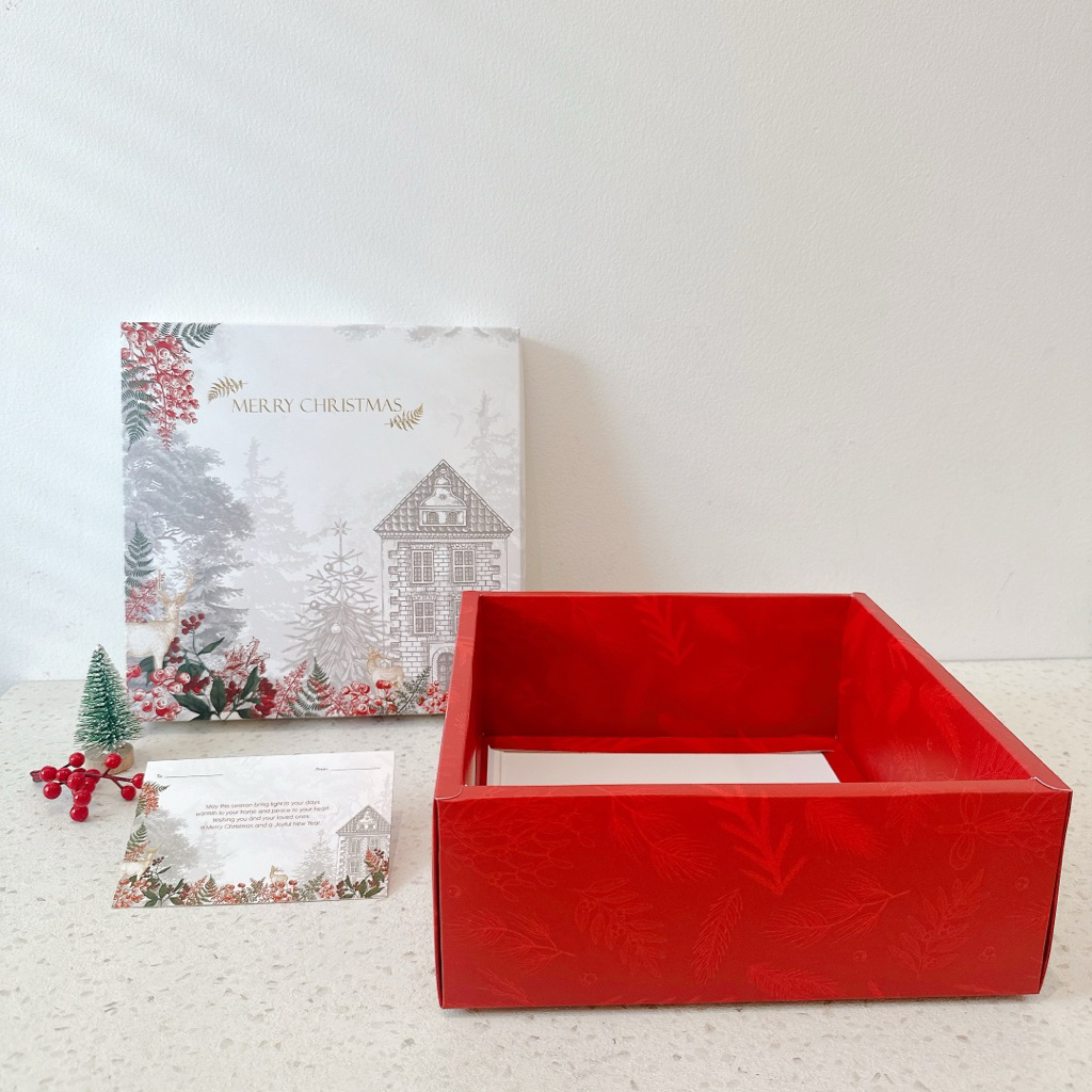 

(Isi 5 Pcs) Box Hope | Kotak Kue Natal Box Natal 22x22cm