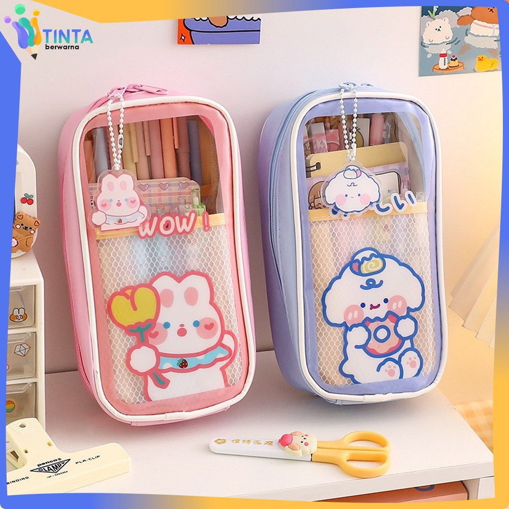 

Tempat Alat Tulis Tempat Pulpen Perlengkapan Sekolah / Tempat Pensil Anak Transparan Motif Kartun Pencil Case Multifungsi Ala Korea Pouch Serbaguna Tinta Berwarna A61