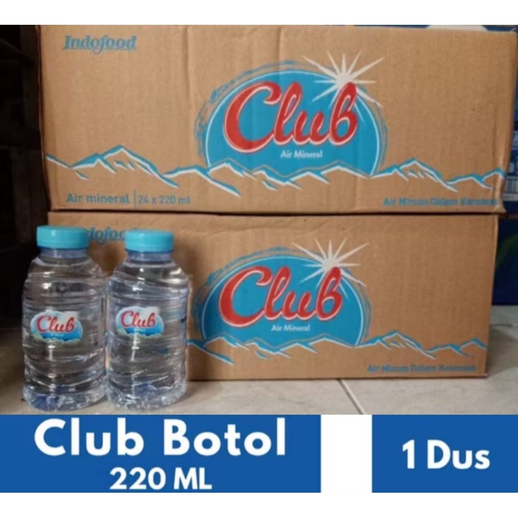 

AIR MINERAL CLUB 220ml BOTOL ISI 24/dus