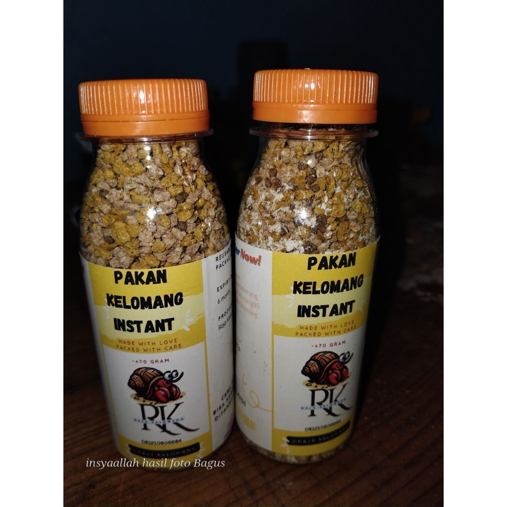 Pakan Kelomang/Keong Instan