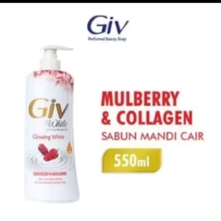 Giv Body Wash Botol Pump 550ml / Giv Sabun Mandi Cair Botol Pump 550ml