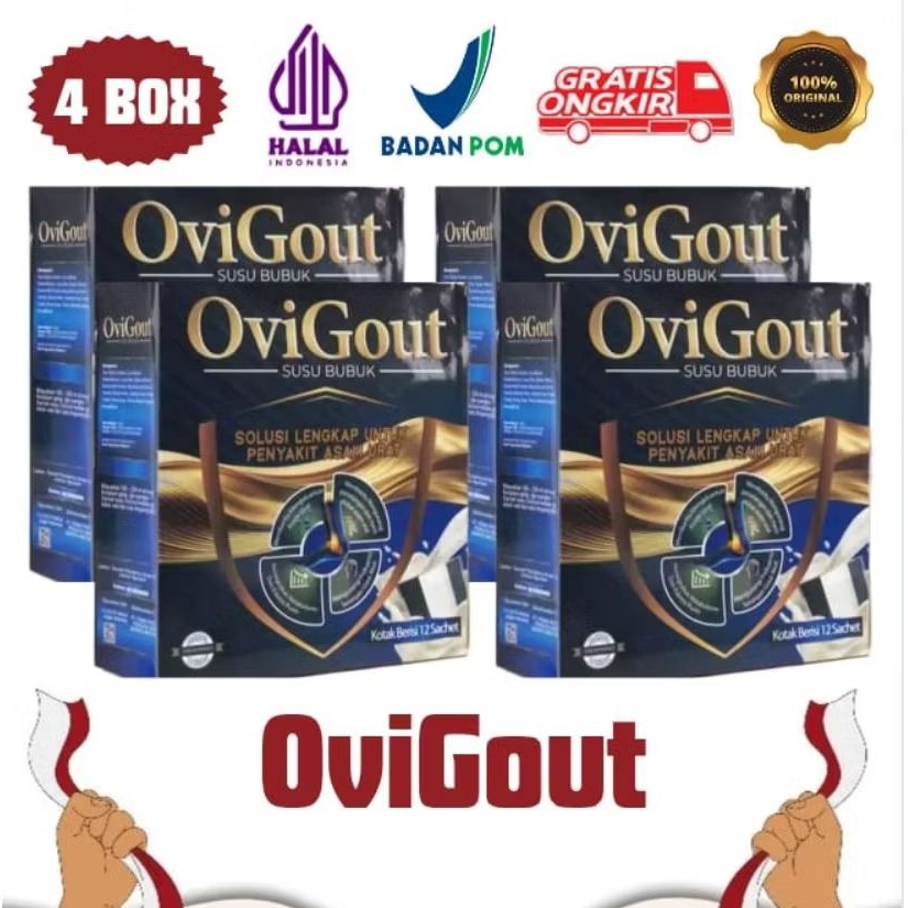 

OVIGOUT 4 Box Milik Susu Suplemen Kesehatan Asam Urat, Kolesterol Dan Tulang Sendi