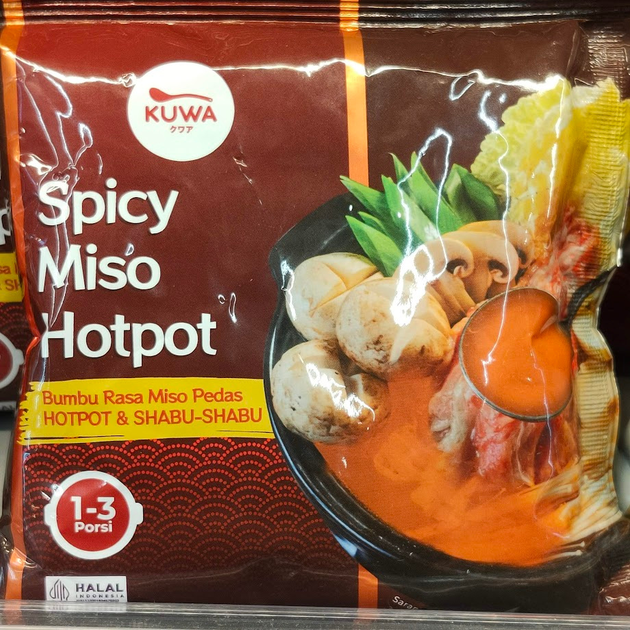 

KUWA Spicy Miso Hotpot 100gr Bumbu rasa Miso Pedas Hotpot & Shabu-Shabu