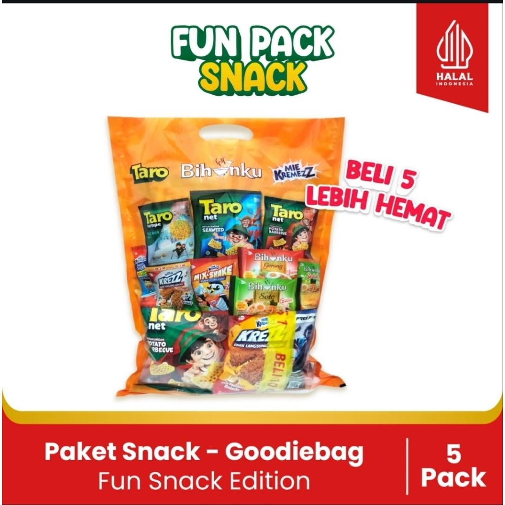 

Bundling!! 5 Paket Fun Snack Edition - Paket Hampers Anak - Free Kartu Ucap