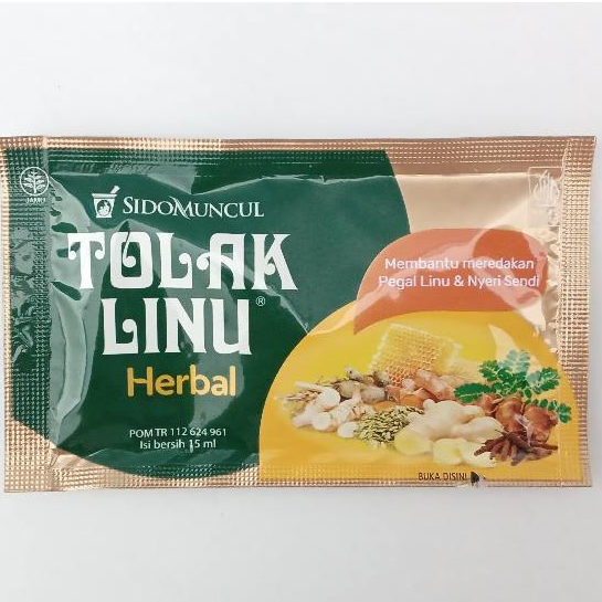 

TOLAK LINU Sachet @15ml - Herbal Alami Bantu Redakan Pegal Linu Nyeri Sendi