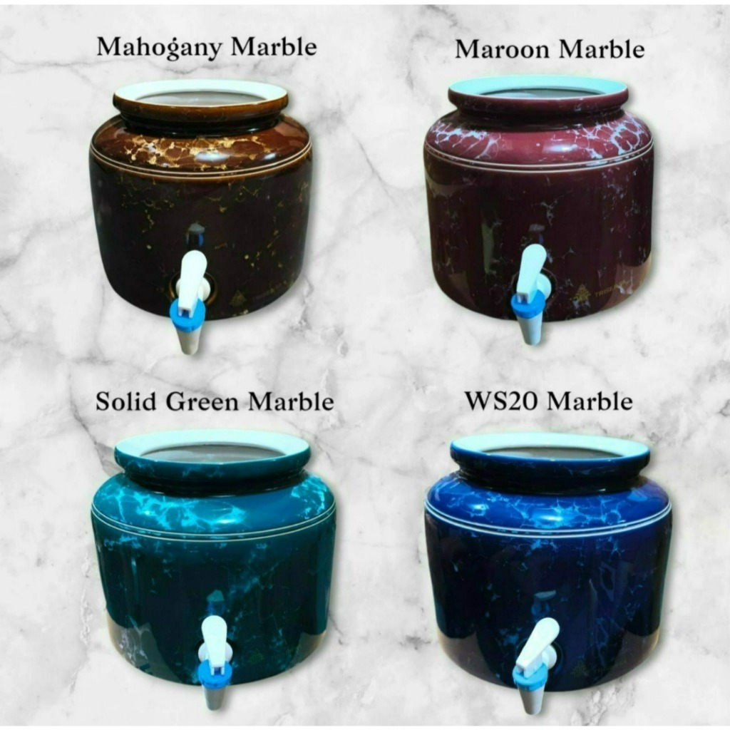 TRISENSA CERAMICS - GUCI MURAH AIR PUTIHKEROK MARBLE POLOS EKSKLUSIF / GUCI GALON KERAMIK EMBOS MARB