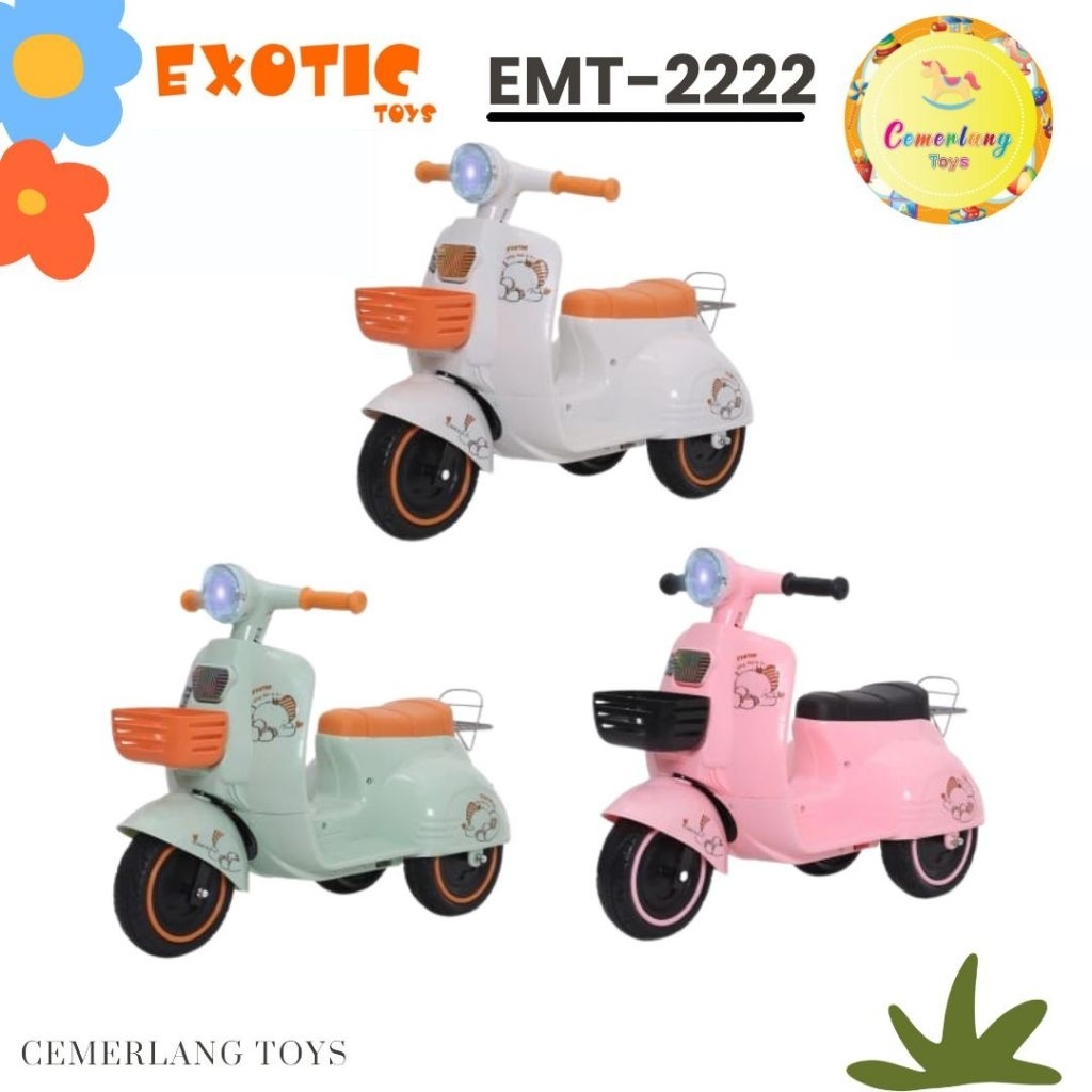 MOTOR AKI EXOTIC EMT-2222 MOTOR VESPA ANAK