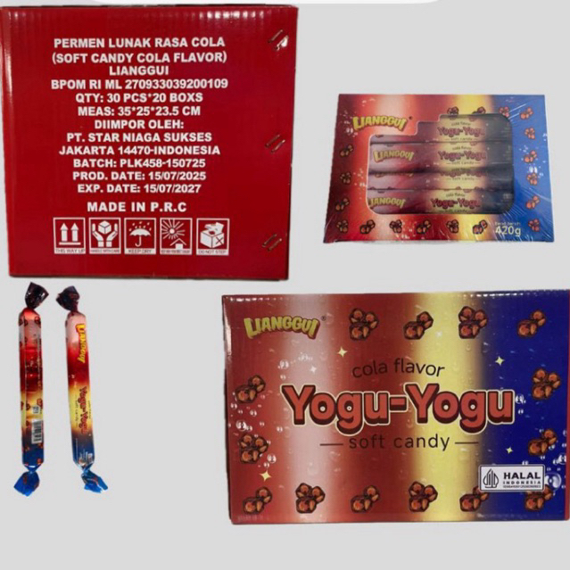 

PERMEN LUNAK LIANGGUI YOGU-YOGU ISI 30PC