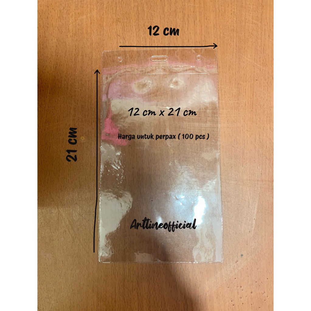 

Plastik Panitia Mika Ukuran 12 cm x 21 cm (1 pack isi 100 pcs)| plastik Name tag|lanyard ID