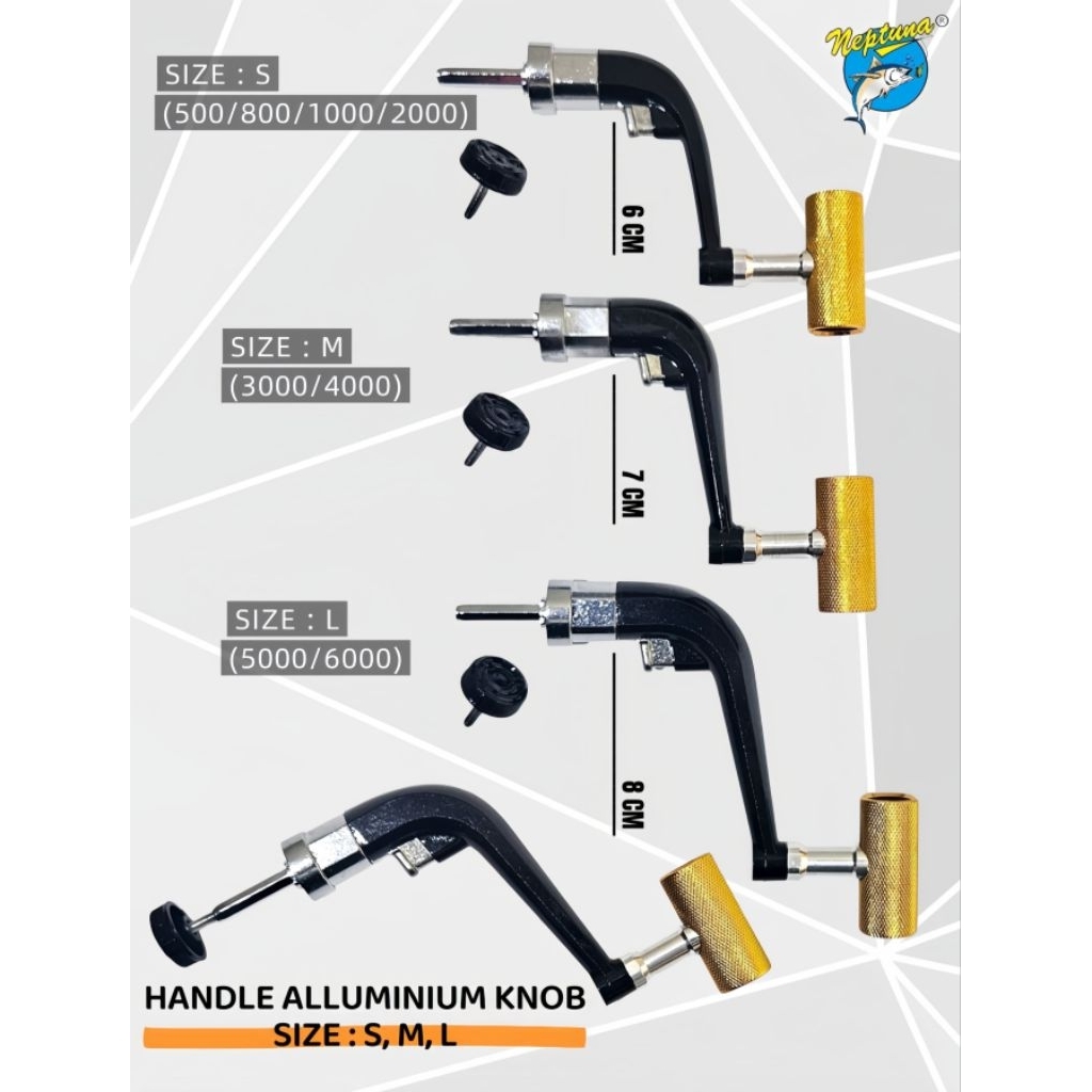 HANDLE REEL ALUMUNIUM KNOB