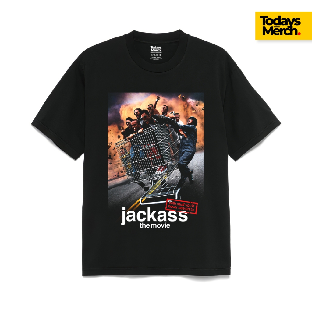 Kaos Film Jackass The Movie Vintage Hitam