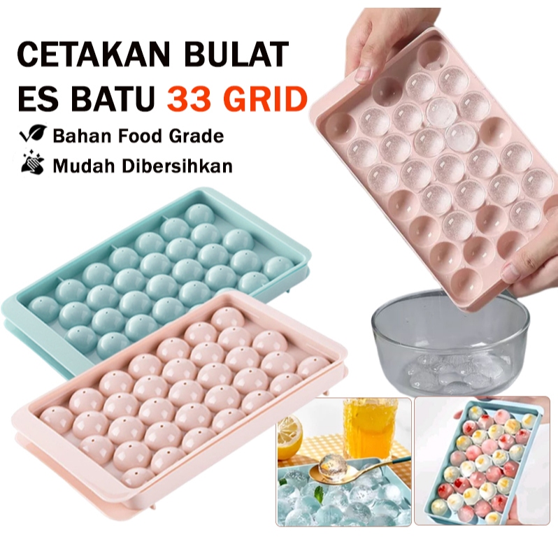 Cetakan Es Batu Bulat isi 33/ ice cube tray/ Cetakan Jelly
