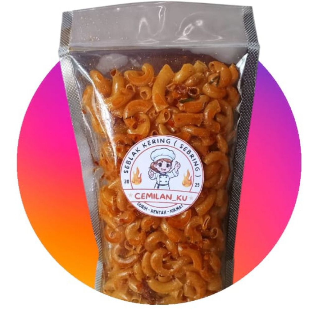 

250 GRAM makaroni pedas daun jeruk bumbu cikruh