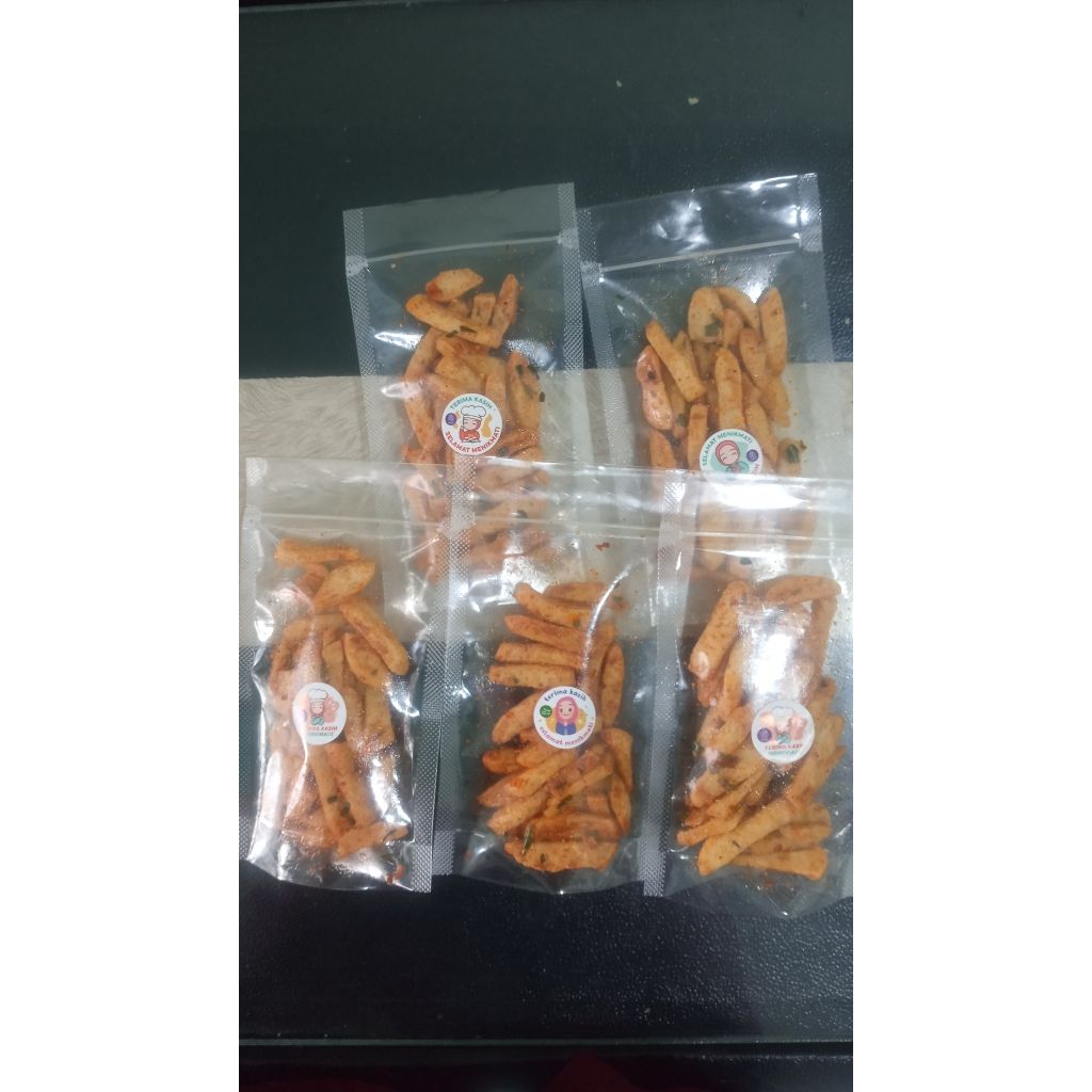 

basreng daun jeruk/pedas manis gurih