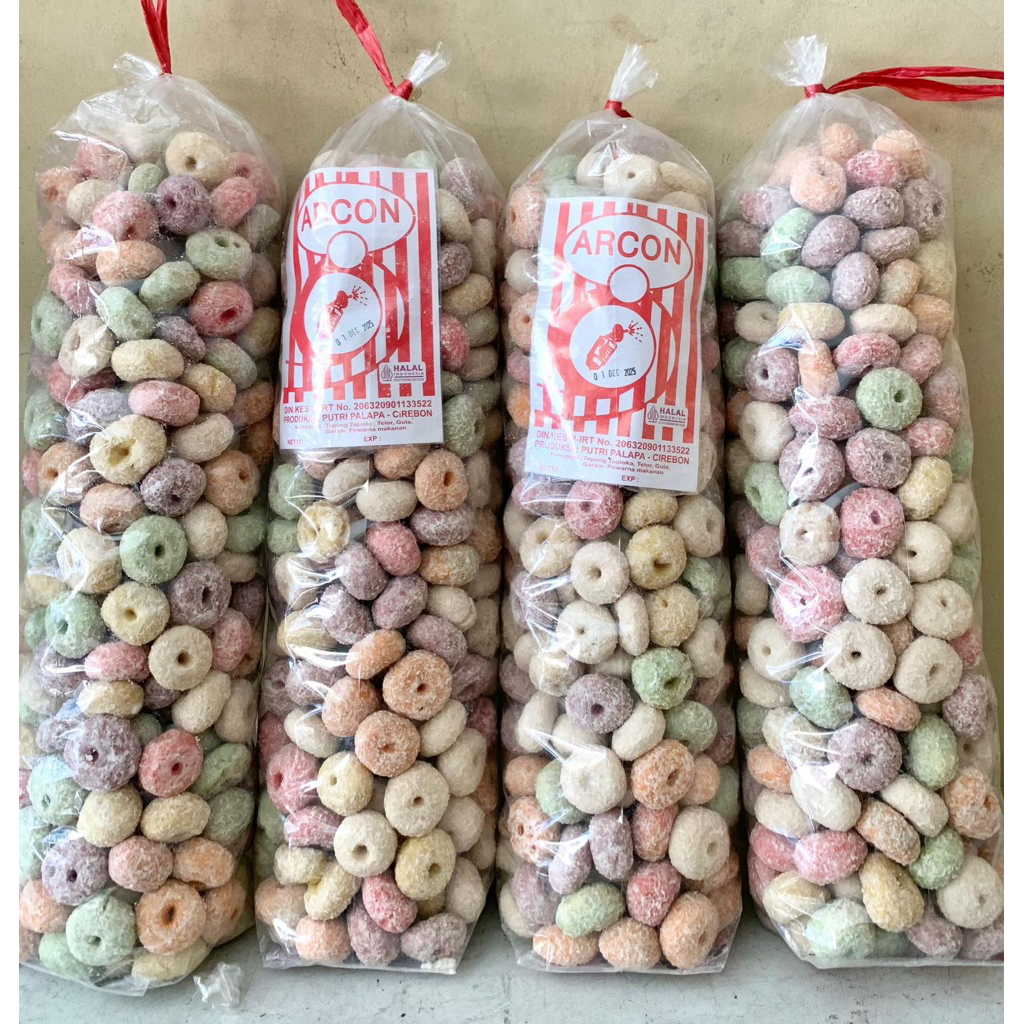 

Donat Mini Warna kemasan balan isi 1kg