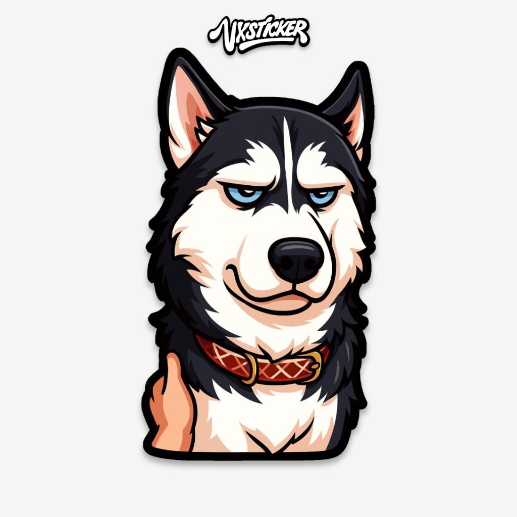 

Stiker/Sticker Anjing Husky Lucu #67 VXSTICKER