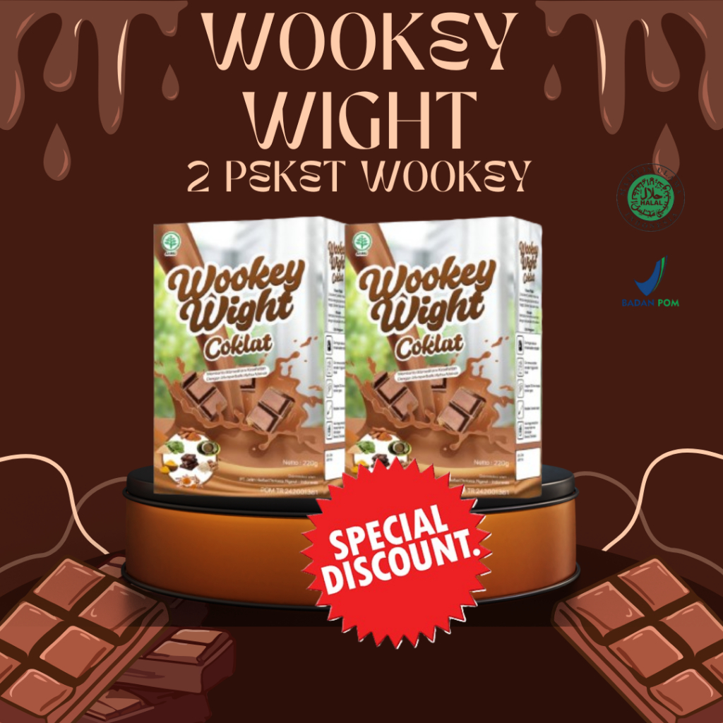 

2 PAKET HOT!! Wookey Wight Coklat Susu Penambah Berat Badan ORIGINAL ORI 110ML