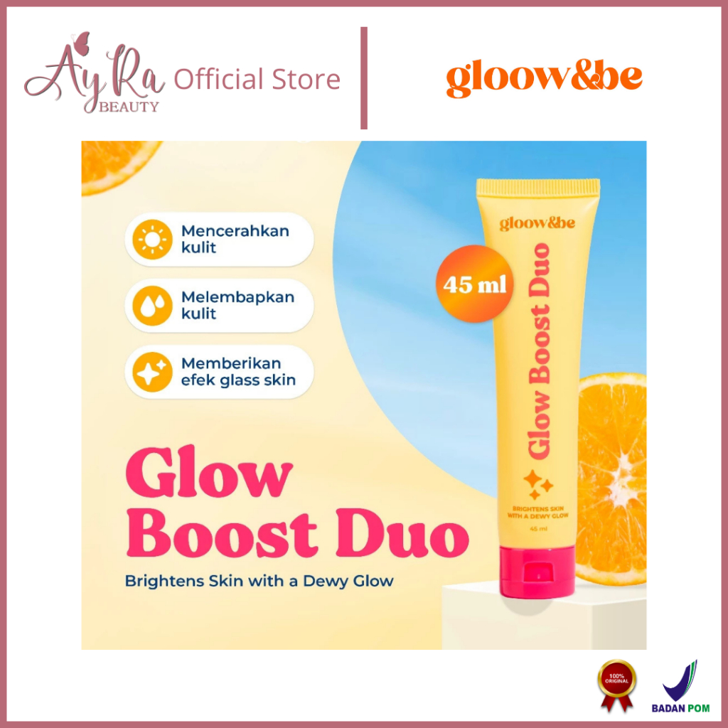 AyRa Beauty - Gloow&be Glow Boost Duo Moisturizer Niacinamide Bantu Membuat Kulit Plumpy