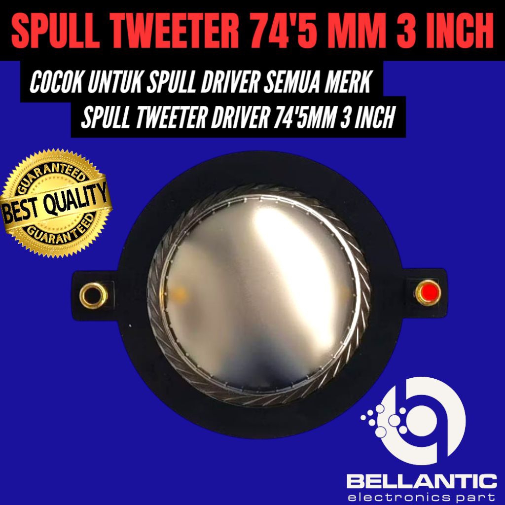 SPULL TWEETER DRIVER 74'5MM 3 INCH SPULL TWEETER 74'5MM 3 INCH