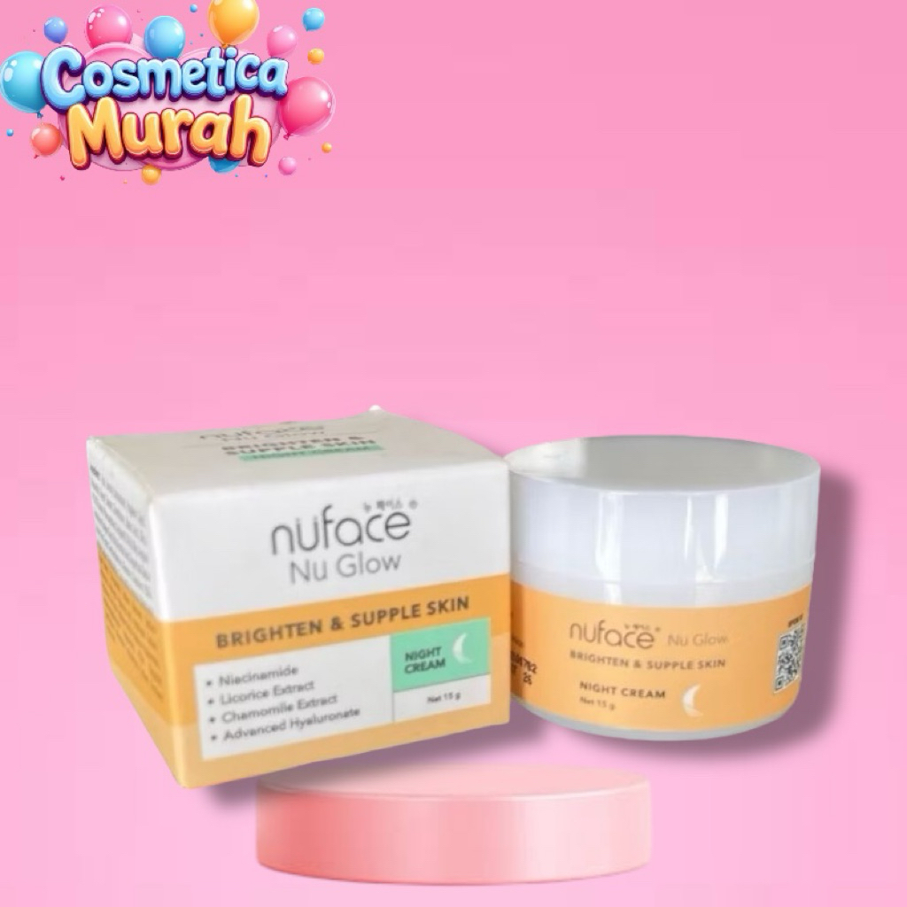 ue,oz] NUFACE NUGLOW BRIGHTEN AND SUPPLE SKIN NIGHT CREAM 15 GR - CREAM MALAM