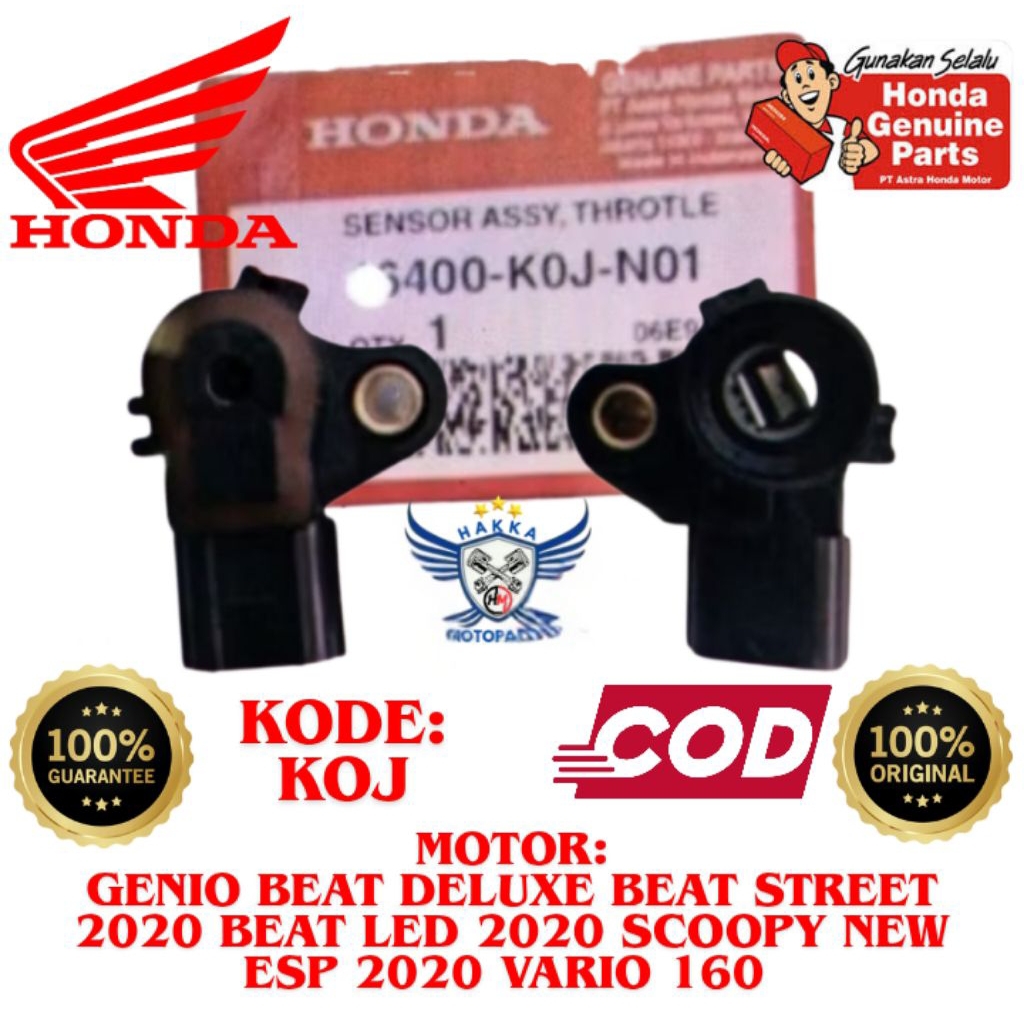 KOJ ORIGINAL SENSOR TPS HONDA GENIO, SENSOR TPS HONDA SCOOPY NEW ESP 2020, SENSOR TPS HONDA VARIO 16