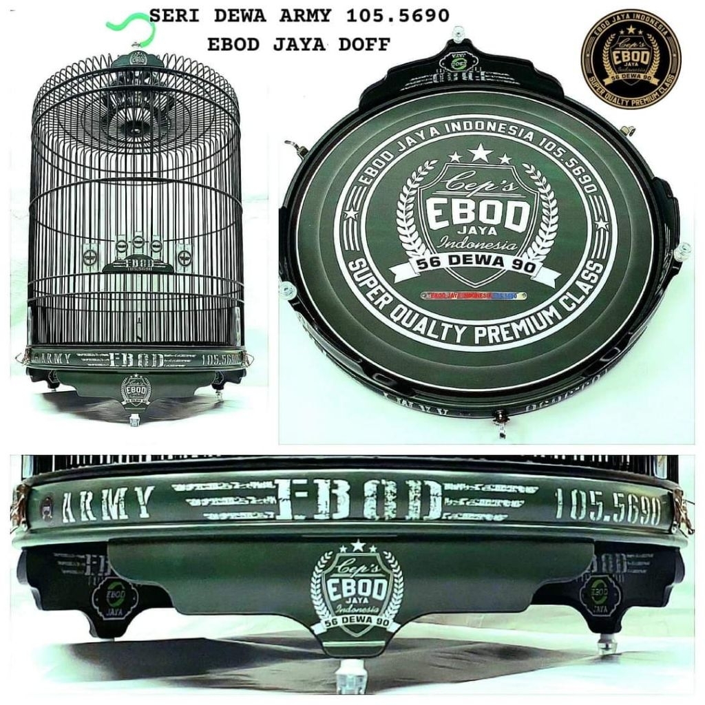 SANGKAR MURAI EBOD JAYA ARMY RUJI FIBER PVC NO 2