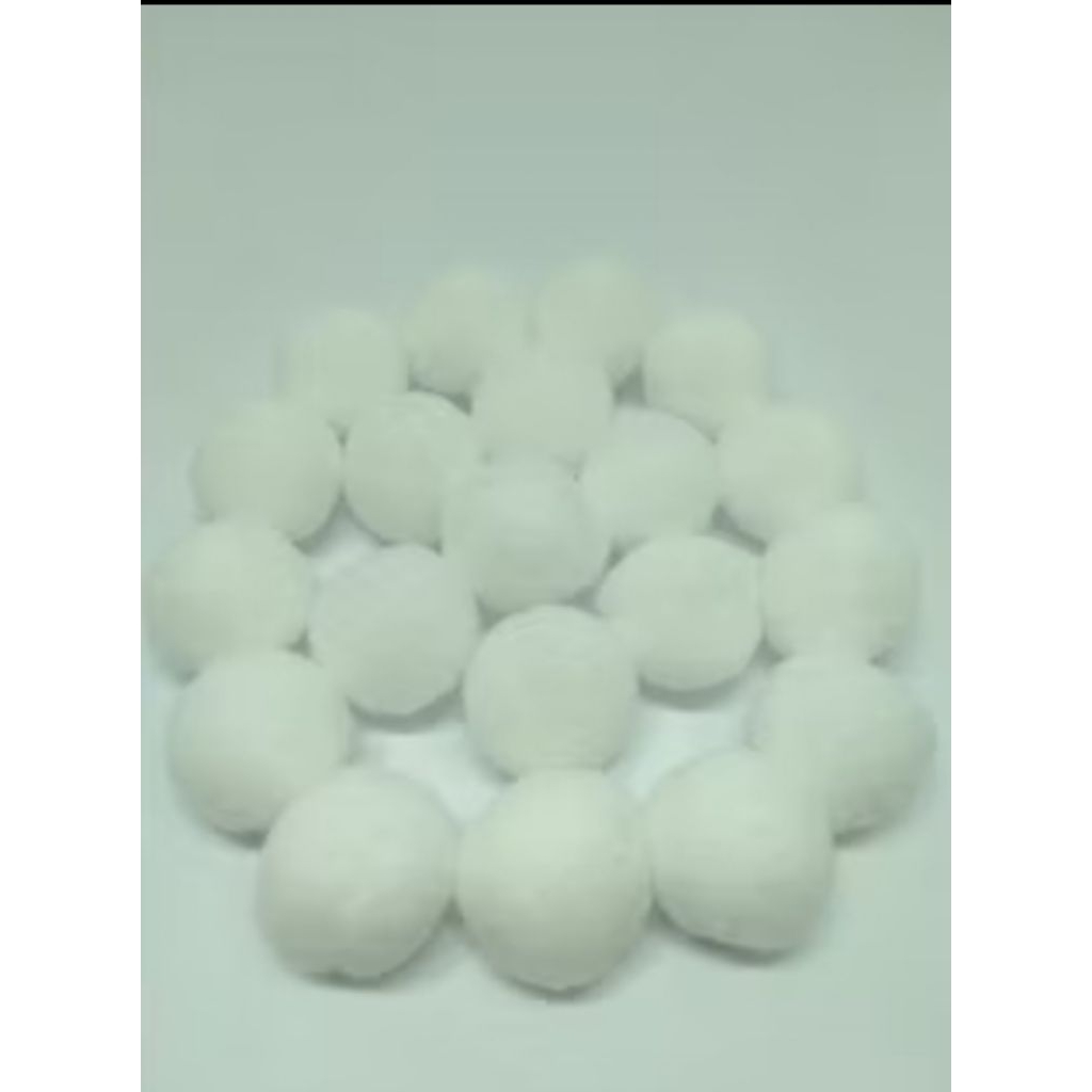 pompom putih 3cm