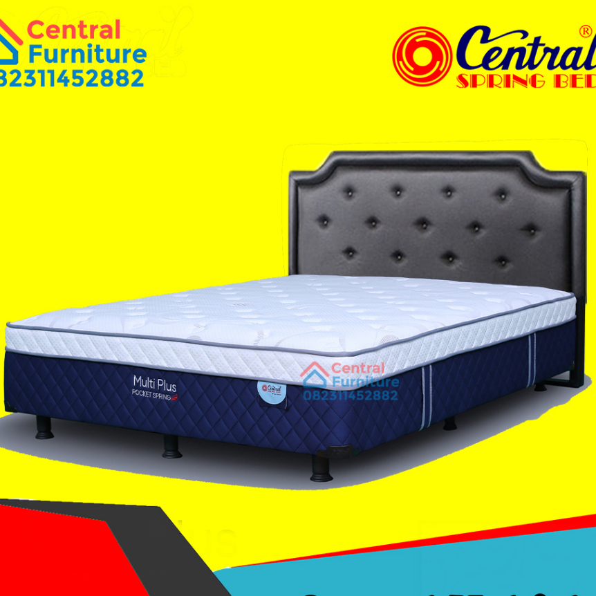 Central - Central Spring Bed Multi Plus Pocket Spring - LAMONGAN - Spring bed Central multiplus