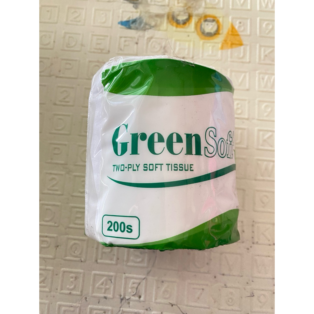 Tissue Roll Gulung GreenSoft 200 Sheets 2 Ply Tisu Toilet Gulung