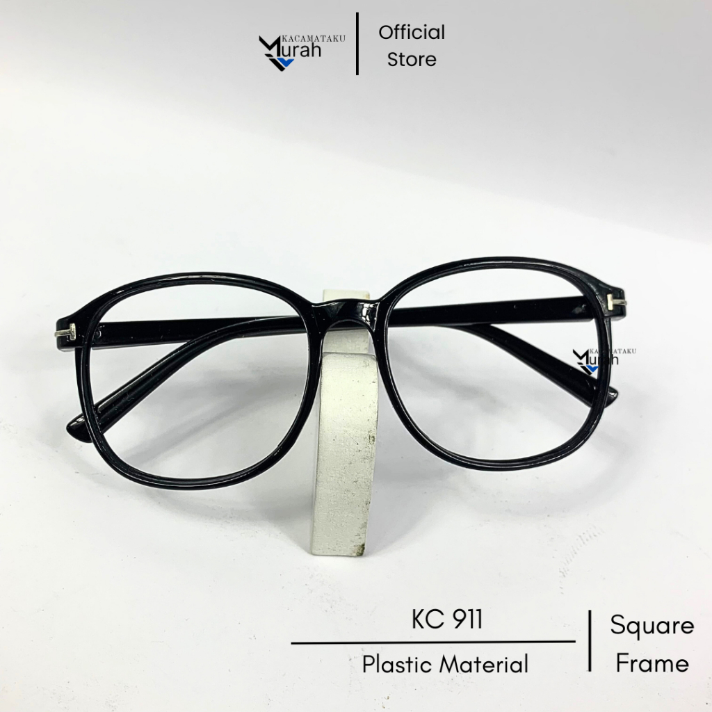 Kacamata Oval Frame Bulat Tipis Korea Couple // Kacamata Tipis // Kacamata Pria Wanita / KC 911