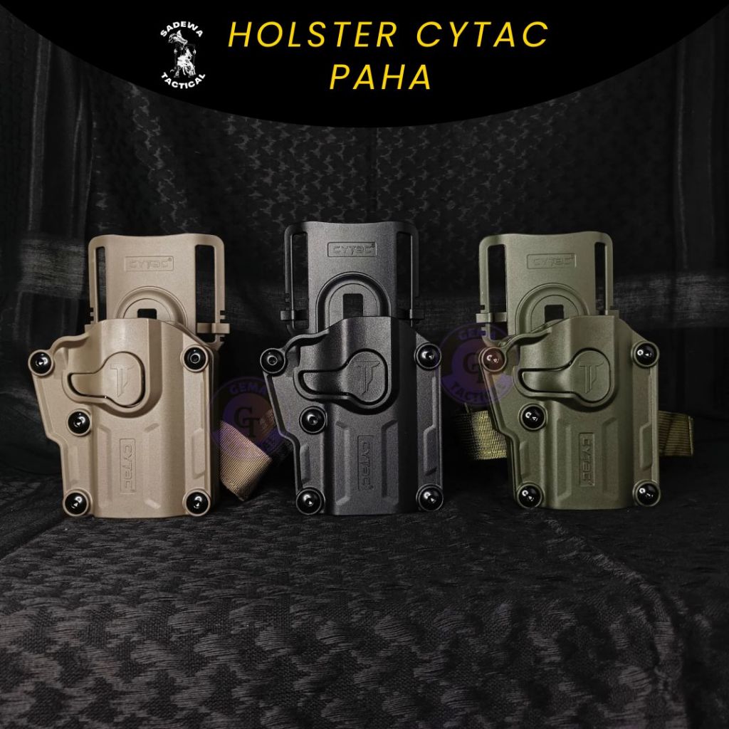 Holster Pistol Cytac Belt Loop Paha Universal Glock Hs Sigsauer Tactical / CYTAC Universal Tactical 