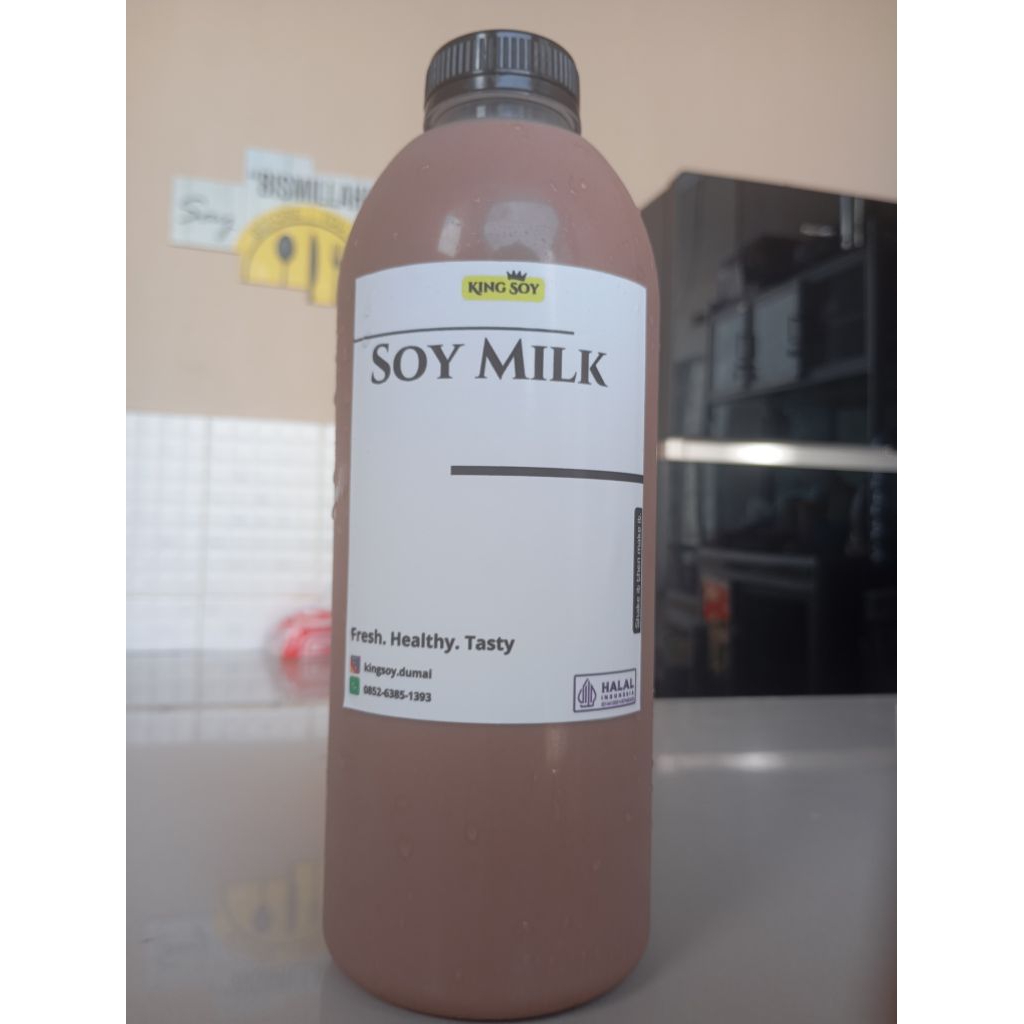 

susu soya royal Chocolate , soya homemade, susu kedelai coklat