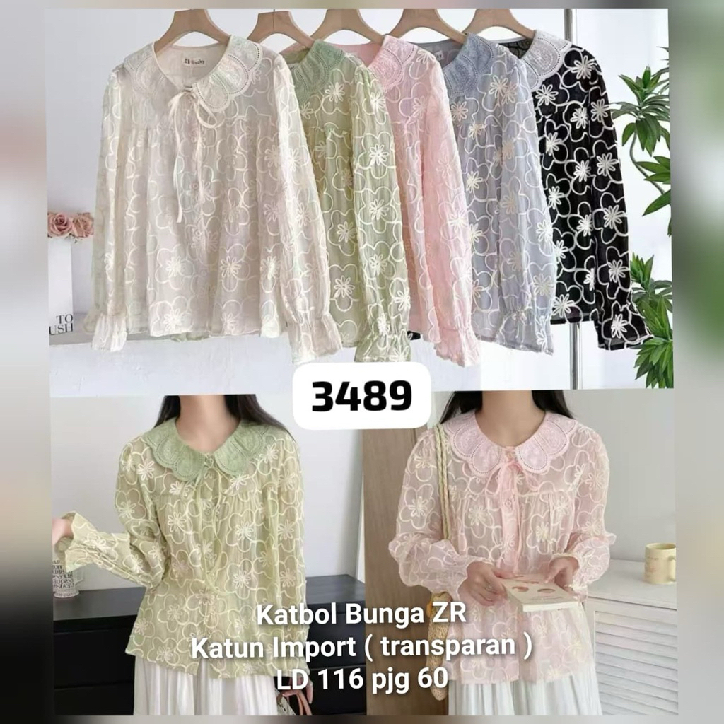 Katbol Bunga ZR Katun Transparan