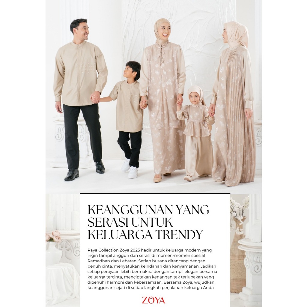 ZOYA COUPLE TERBARU - ZOYA EDELWEISS - ZOYA EDMAR - BAJU COUPLE - GAMIS WANITA - KOKO DEWASA - SET C