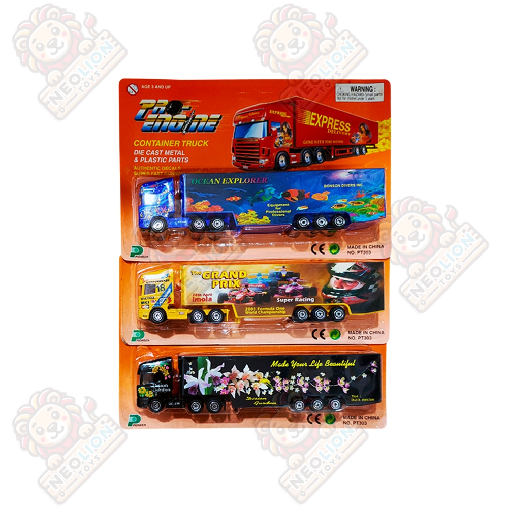 Mainan Anak Diecast Metal Pro Engine Container Truck PT303